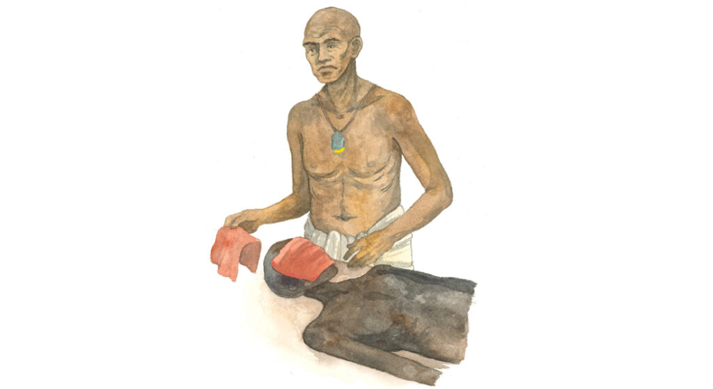 Der Papyrus enthält neue Hinweise auf das Verfahren zur Einbalsamierung des Gesichts des Verstorbenen, bei dem das Gesicht mit einem Stück rotem Leinen und aromatischen Substanzen bedeckt wird.