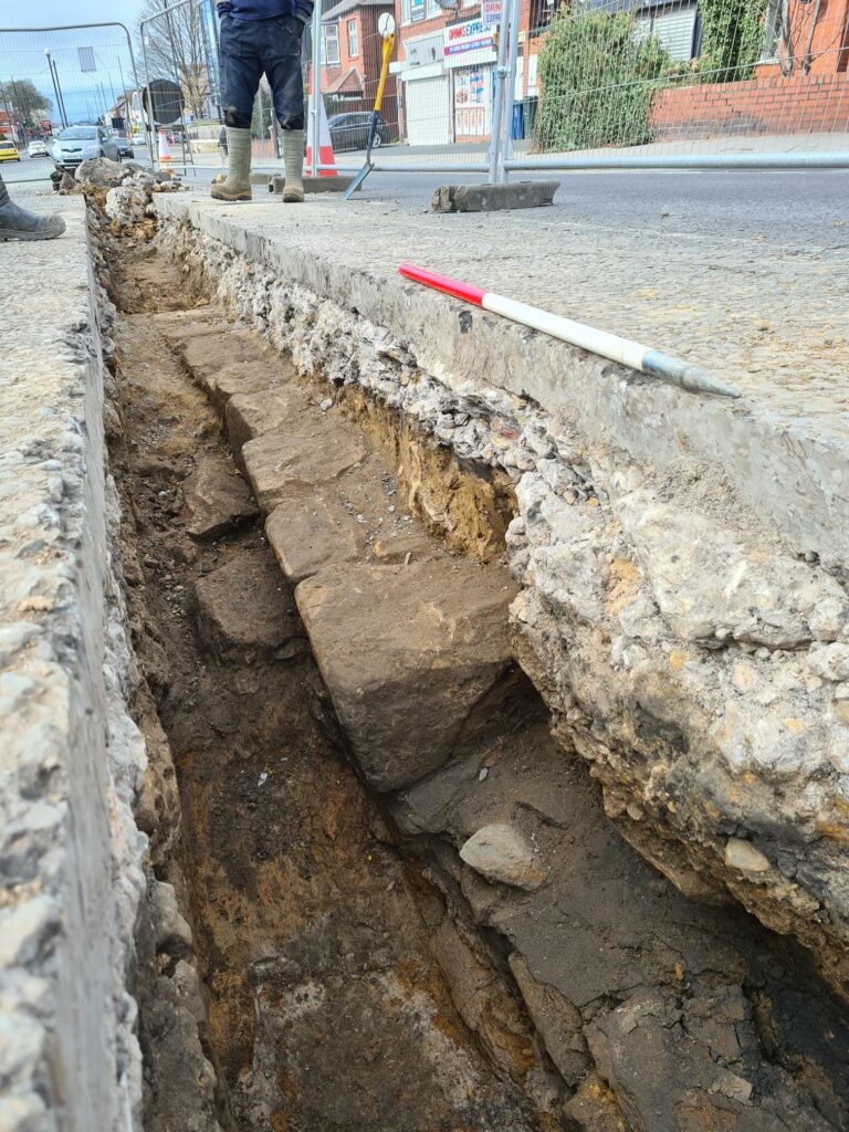 Ein bisher unentdecktes Stück des Hadrianswalls wurde bei den Ausgrabungen gefunden