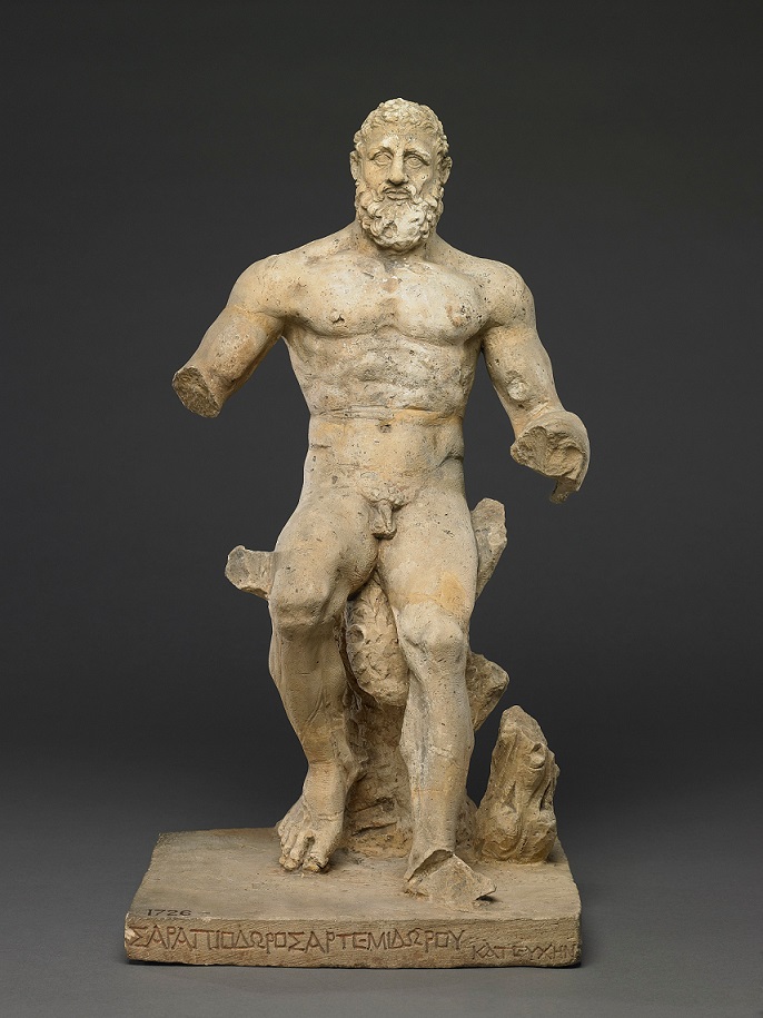 Statue des Herakles; Kalkstein; Ninive, Irak; 50 n. Chr.