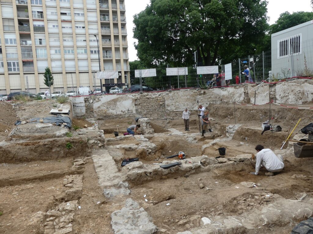 Ausgrabung in Nîmes.